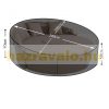 Tarpaulin for garden furniture round, circular Ø188 cm weatherproof and tear-resistant protective cover 