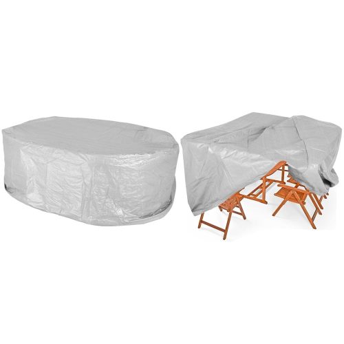 Tarpaulin for garden furniture 242x162x100 cm weatherproof and tear-resistant protective cover