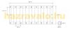 Balcony privacy screen 300 x 90 cm breathable balcony mesh orange-black