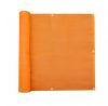 Balcony privacy screen 300 x 75 cm breathable balcony mesh orange