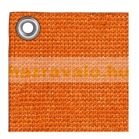   Erkély belátásgátló szélfogó 600 x 75 cm légáteresztő balkonháló narancssárga