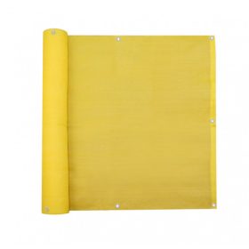   Erkély belátásgátló szélfogó 600 x 90 cm légáteresztő balkonháló sárga