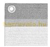 Balcony anti-view windbreak 300 x 75 cm breathable balcony mesh grey-white