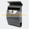 Modern design mailbox with anthracite colored newspaper holder, powder-coated galvanized steel