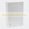 Galvanized steel letter box with number lock with name window, white letter box