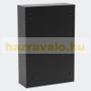 Galvanized steel letterbox with number lock with name window, black letterbox