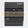 Modern design letterbox black newspaper holder letterbox galvanized steel letterbox