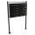 Condominium mailbox black 10-piece outdoor rack group mailbox galvanized steel letterbox system