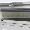 Társasházi postaláda szürke 10 darabos kültéri állványos csoportos postafiók horganyzott acél levélszekrényrendszer