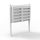 Condominium mailbox white 10-piece outdoor rack group mailbox galvanized steel letterbox system