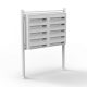 Condominium mailbox white 10-piece outdoor rack group mailbox galvanized steel letterbox system