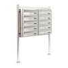 Stainless condominium mailbox 10-piece outdoor rack group inox letterbox letterbox system