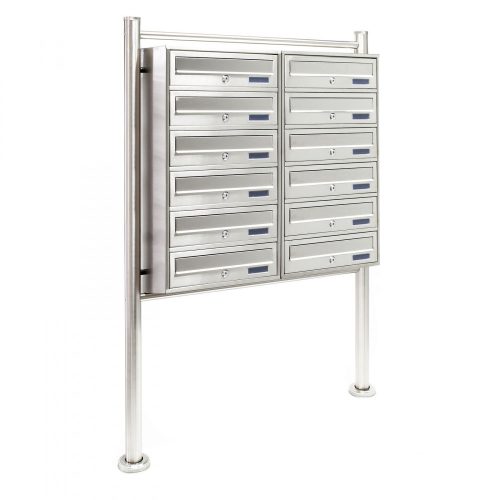 Stainless condominium mailbox 10-piece outdoor rack group inox letterbox letterbox system