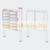 Stainless condominium mailbox 10-piece outdoor rack group inox letterbox letterbox system