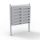 Condominium mailbox gray 12-piece outdoor rack group mailbox galvanized steel letterbox system