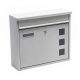 Galvanized steel letterbox silver letterbox with name window minimal design