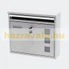 Galvanized steel letterbox silver letterbox with name window minimal design