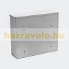 Galvanized steel letterbox silver letterbox with name window minimal design