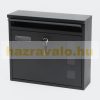 Galvanized steel mailbox anthracite letter cabinet with name window minimal design