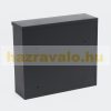 Galvanized steel mailbox anthracite letter cabinet with name window minimal design