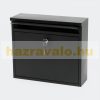 Painted steel wall mailbox in black 