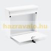 Galvanized steel wall mailbox white letter cabinet