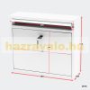 Galvanized steel wall mailbox white letter cabinet