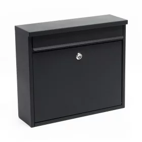   Horganyzott acél fali postaláda 36x32x11,5 cm antracit levélszekrény 