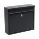 Galvanized steel wall mailbox 36x32x11.5 cm anthracite letterbox 