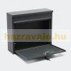 Galvanized steel wall mailbox 36x32x11.5 cm anthracite letterbox 