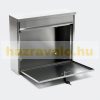 Stainless steel wall mailbox 36x32x11.5 cm inox letterbox