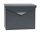 Steel mailbox envelope-shaped letterbox 360x290x100 mm anthracite modern street mailbox