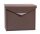 Steel mailbox envelope-shaped letterbox 360x290x100 mm brown modern street mailbox