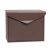 Acél postaláda boríték alakú levélszekrény 360x290x100 mm barna modern utcai postaláda
