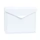 Acél postaláda boríték alakú levélszekrény 360x290x100 mm fehér modern utcai postaláda