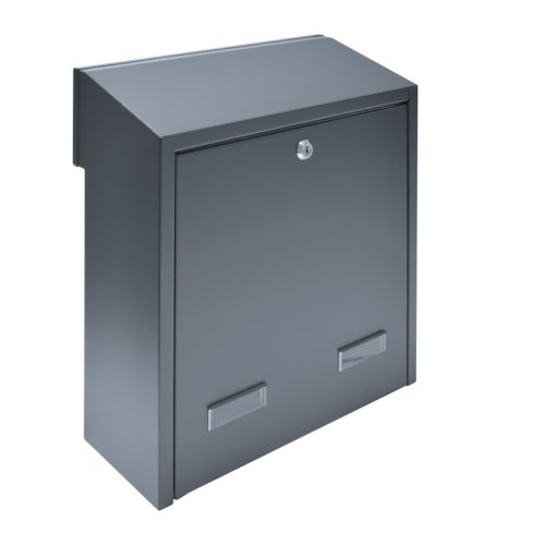 Outdoor letterbox that can be built into the wall, door-mounted black letterbox, double-sided 