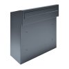 Outdoor letterbox that can be built into the wall, door-mounted black letterbox, double-sided 