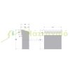 Outdoor letterbox that can be built into the wall, door-mounted black letterbox, double-sided 