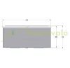 Outdoor letterbox that can be built into the wall, door-mounted black letterbox, double-sided 