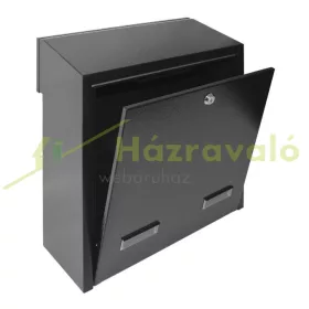   Falba beépíthető kültéri postaláda kapura felszerelhető fekete színű postafiók