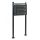 Condominium mailbox anthracite 3-piece outdoor rack group mailbox galvanized steel letterbox system