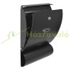 Mailbox black letterbox with newspaper holder 470x250x65 mm modern letterbox with newspaper holder