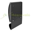 Mailbox black letterbox with newspaper holder 470x250x65 mm modern letterbox with newspaper holder