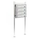 Stainless condominium letterbox 4-piece outdoor rack group inox letterbox letterbox system