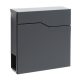 Modern design letterbox anthracite letterbox with newspaper rack galvanized steel letterbox