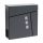 Galvanized steel mailbox square window letter cabinet anthracite newspaper holder mailbox modern look 