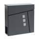 Galvanized steel mailbox square window letter cabinet anthracite newspaper holder mailbox modern look 