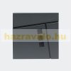 Galvanized steel mailbox square window letter cabinet anthracite newspaper holder mailbox modern look 