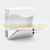 Mailbox galvanized steel newspaper rack mailbox with round windows wavy design white letterbox