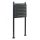 Condominium mailbox anthracite 4-piece outdoor rack group mailbox galvanized steel letterbox system